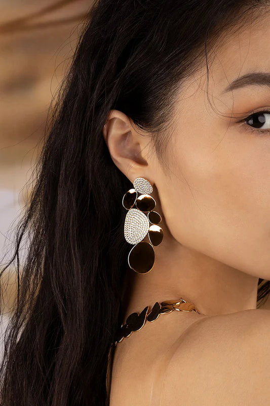 Soleil - Statement Galet Earrings
