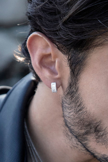 yacht club - Mini Pavé Hoop Earrings