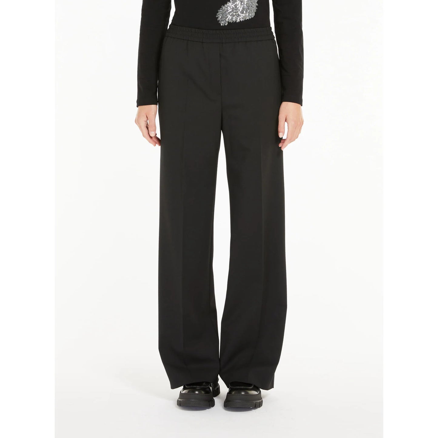 PETRA - Technical gabardine wool trousers‎‎